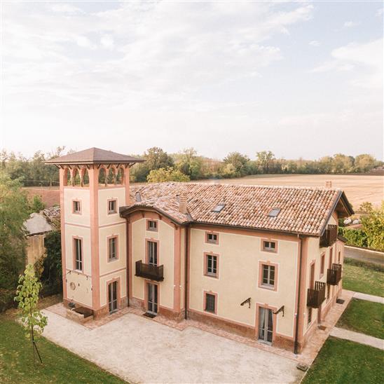 villa dall’alto